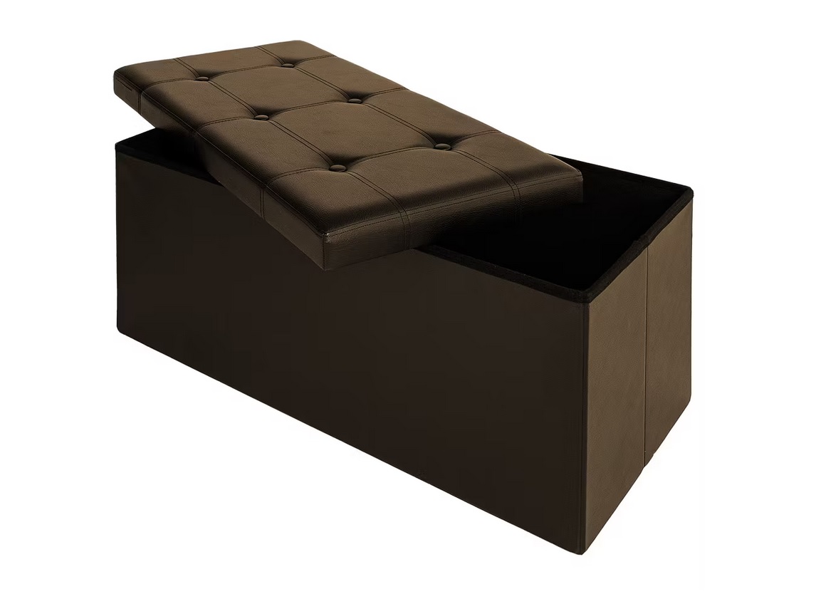 Monzana\u0020Zitbank\u002080cm\u0020met\u0020opslagruimte\u0020Bruin