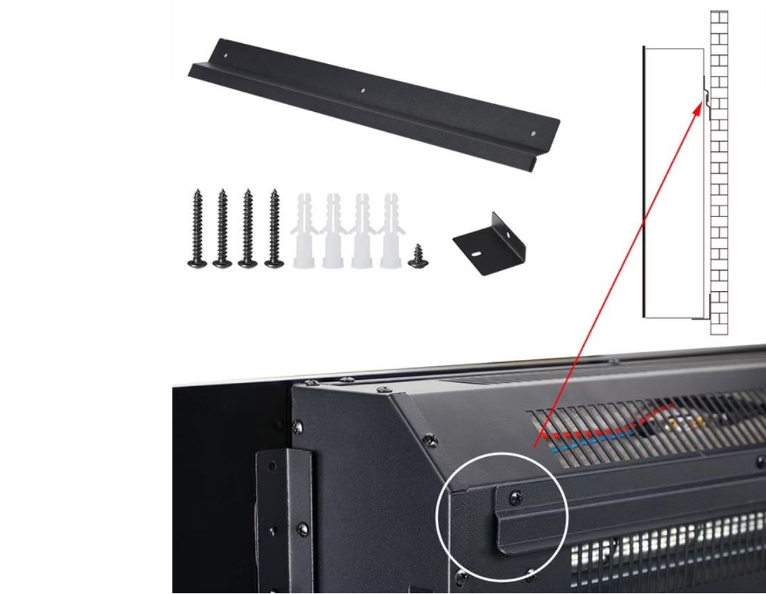 Elektrische\u0020haard\u0020met\u0020open\u0020haard\u0020vlameffect\u00201800W\u0020met\u0020afstandsbediening