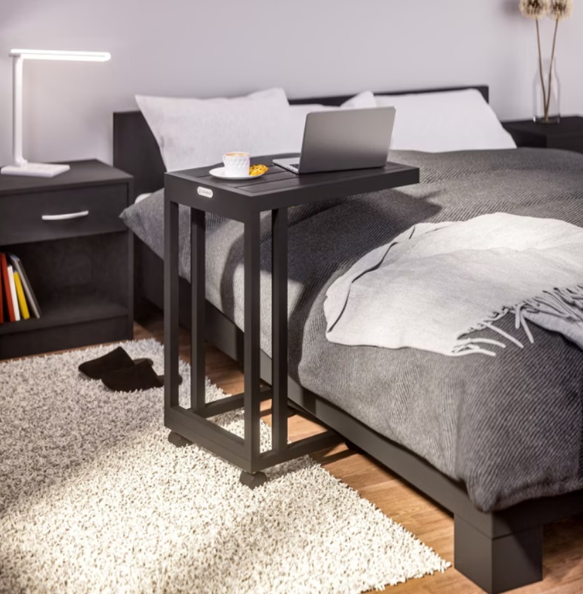 Bijzettafel\u0020zwart\u0020WPC\u002065.5x50x40cm Bijzettafel\u0020zwart\u0020WPC\u002065.5x50x40cm