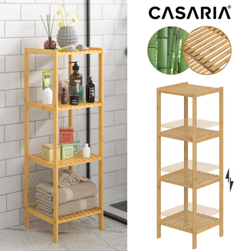 Bamboe\u0020staande\u0020opbergrek\u0020met\u00205\u0020legplanken\u0020110x33x33cm\u0020