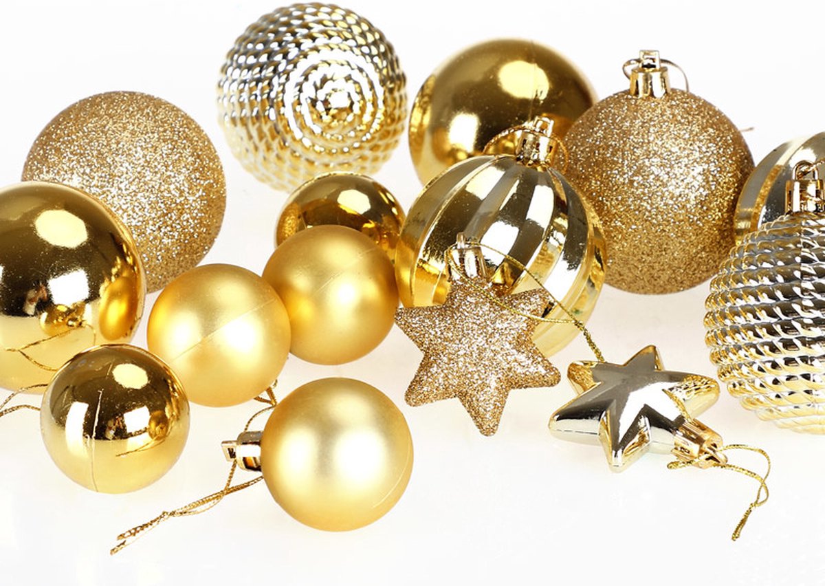 Kerstboom\u0020decoraties\u0020\u002D\u0020Set\u0020van\u0020103\u0020\u002D\u0020goudkleurig