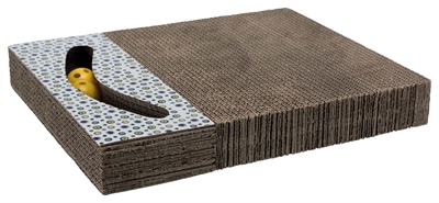 TRIXIE\u0020KRABPLANK\u0020KARTON\u0020MET\u0020BALLETJES\u0020WIT\u002038X30\u0020CM