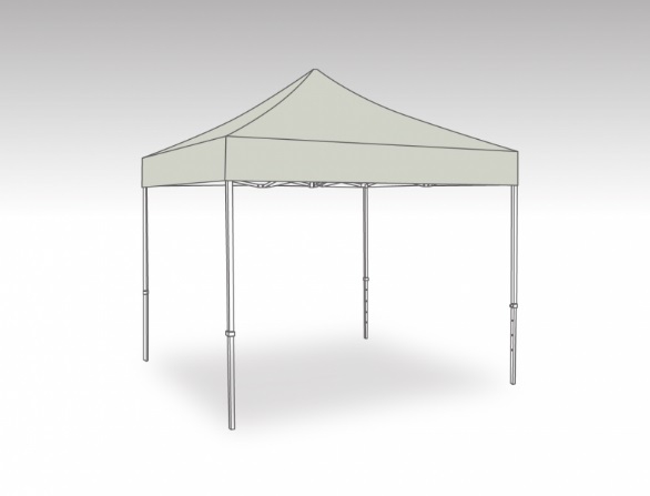 Partytent\u0020Easy\u0020Up\u0020Aluminium\u00203\u0020x\u00203\u0020meter\u0020met\u0020zijwanden\u0020in\u0020Grijs