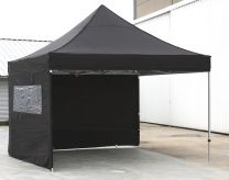 Partytent\u0020Easy\u0020Up\u0020Aluminium\u00203\u0020x\u00203\u0020meter\u0020met\u0020zijwanden\u0020in\u0020Zwart