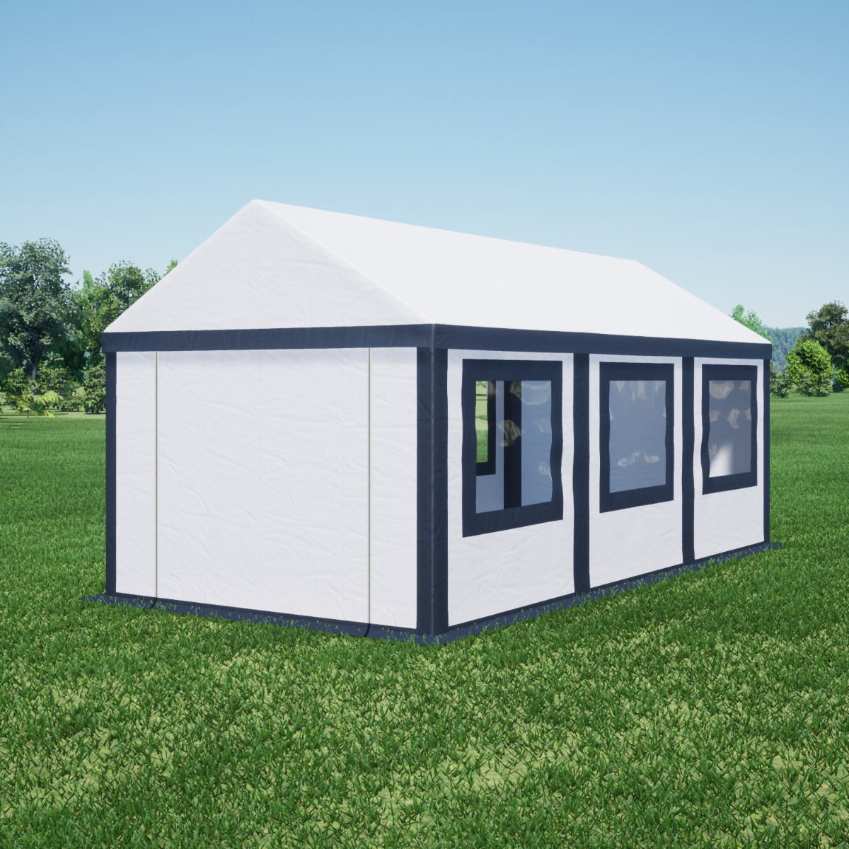 Ultimate\u0020Partytent\u0020PVC\u0020\u00203x6x2.2\u0020meter\u0020in\u0020Antraciet\u002DWit