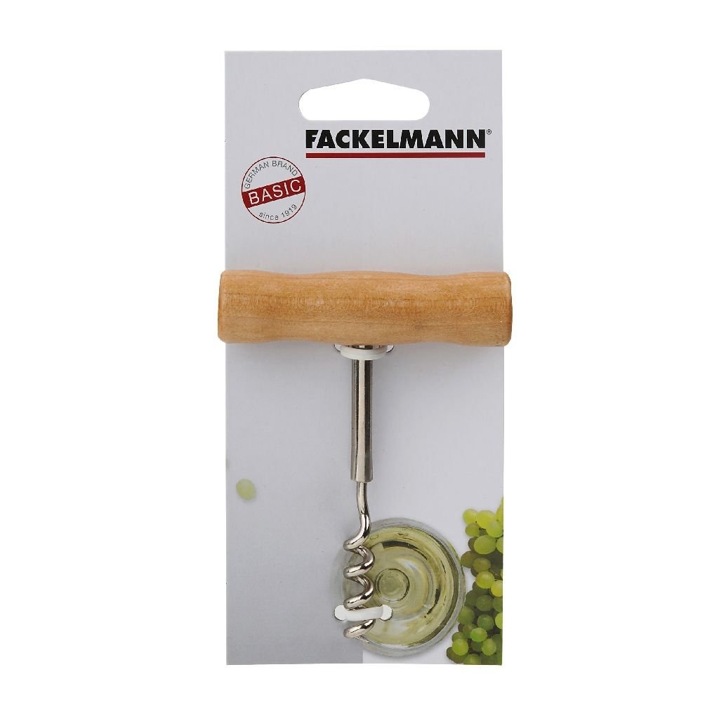 Fackelmann\u0020Basic\u0020Kurkentrekker\u002010.5\u0020cm\u0020Hout\u002FChroom