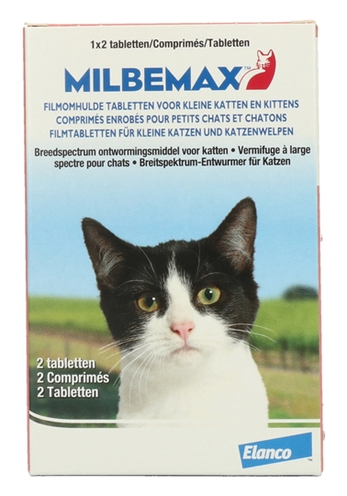 MILBEMAX\u0020TABLET\u0020ONTWORMING\u0020KLEINE\u0020KAT\u002FKITTEN\u00202\u0020TABLETTEN