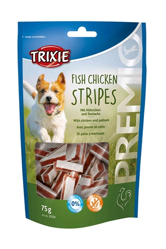 TRIXIE\u0020PREMIO\u0020FISH\u0020CHICKEN\u0020STRIPES\u002075\u0020GR