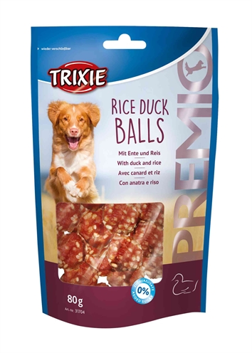 TRIXIE\u0020PREMIO\u0020RICE\u0020DUCK\u0020BALLS\u002080\u0020GR\u00206\u0020ST