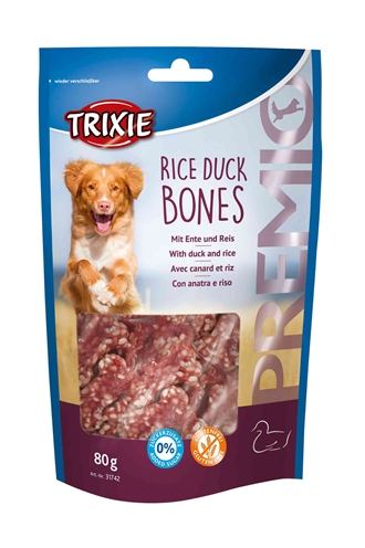 TRIXIE\u0020PREMIO\u0020RICE\u0020DUCK\u0020BONES\u002080\u0020GR\u00206\u0020ST