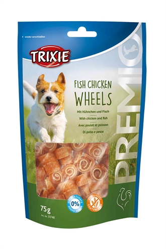 TRIXIE\u0020PREMIO\u0020FISH\u0020CHICKEN\u0020WHEELS\u002075\u0020GR\u00206\u0020ST
