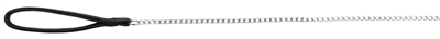 TRIXIE\u0020HONDENRIEM\u0020KETTING\u0020MET\u0020NYLON\u0020HANDVAT\u0020ZWART\u0020110X0,2\u0020CM