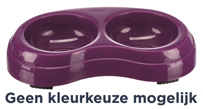 TRIXIE\u0020VOERBAK\u0020DUBBEL\u0020KUNSTSTOF\u0020ASSORTI\u002010X10\u0020CM\u0020200\u0020ML\u00204\u0020ST