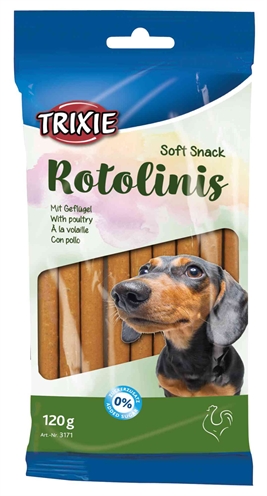 TRIXIE\u0020SOFT\u0020SNACK\u0020ROTOLINIS\u0020GEVOGELTE\u002012\u0020CM\u002012X12\u0020ST
