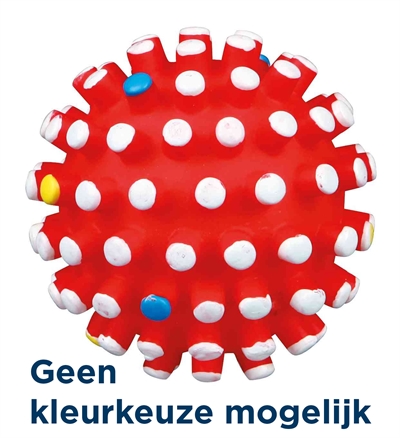 TRIXIE\u0020VINYL\u0020EGELBAL\u0020MET\u0020GELUID\u0020ASSORTI\u00206X6X6\u0020CM\u00204\u0020ST