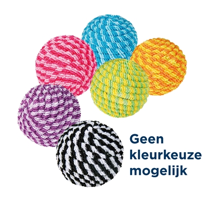 TRIXIE\u0020BAL\u0020KUNSTSTOF\u0020\u002F\u0020NYLON\u0020ASSORTI\u00204,5X4,5X4,5\u0020CM\u002054\u0020ST