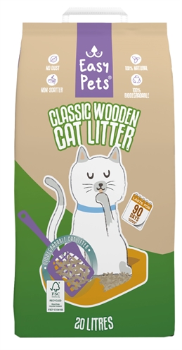 EASYPETS\u0020BIODEGRADABLE\u0020CLASSIC\u0020HOUTKORRELS\u0020KATTENBAKVULLING\u002020\u0020LTR