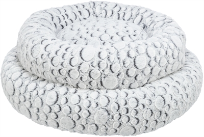 TRIXIE\u0020HONDENMAND\u0020MILA\u0020ROND\u0020PLUCHE\u0020WIT\u0020\u002F\u0020GRIJS\u002060X60\u0020CM