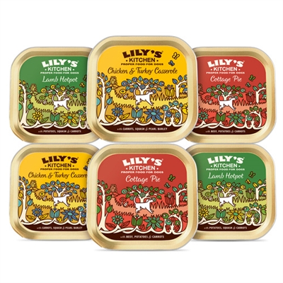LILY\u0027S\u0020KITCHEN\u0020DOG\u0020ADULT\u0020CLASSIC\u0020DINNERS\u0020TRAY\u0020MULTIPACK\u00206X150\u0020GR
