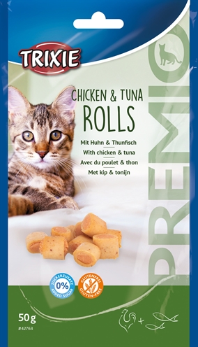 TRIXIE\u0020PREMIO\u0020KIP\u0020\u0026\u0020TONIJN\u0020ROLLETJES\u0020VOOR\u0020KATTEN\u0020GLUTENVRIJ\u002050\u0020GR