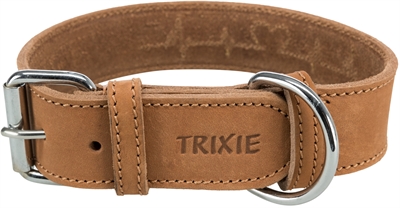 TRIXIE\u0020RUSTIC\u0020VETLEER\u0020HALSBAND\u0020HOND\u0020HEARTBEAT\u0020BRUIN\u002034\u002D40X3\u0020CM