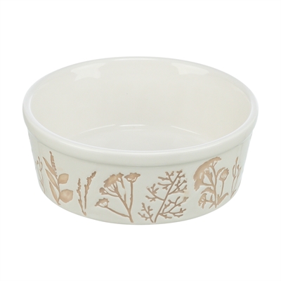 TRIXIE\u0020VOERBAK\u0020\u002F\u0020DRINKBAK\u0020HOND\u0020PLANTMOTIEF\u0020STRUCTUUR\u0020KERAMIEK\u0020WIT\u0020\u002F\u0020TAUPE\u0020300\u0020ML\u002012\u0020CM\u00204\u0020ST