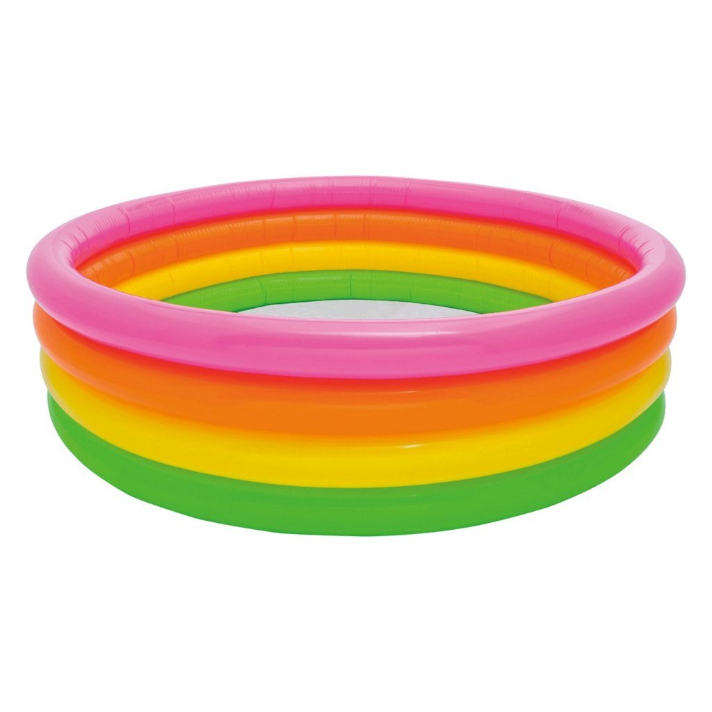 Intex\u002056441NP\u0020Wet\u0020Set\u0020Collection\u0020Sunset\u0020Glow\u0020Opblaaszwembad\u0020168x46\u0020cm\u0020Roze\u002FOranje\u002FGeel\u002FGroen