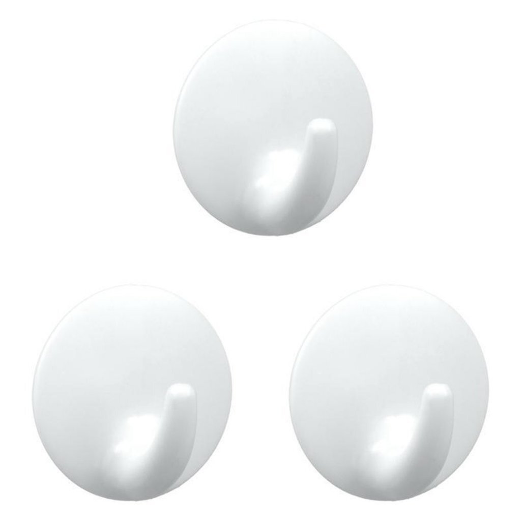 Metaltex\u0020Plakhaken\u00203\u0020Stuks\u0020Wit