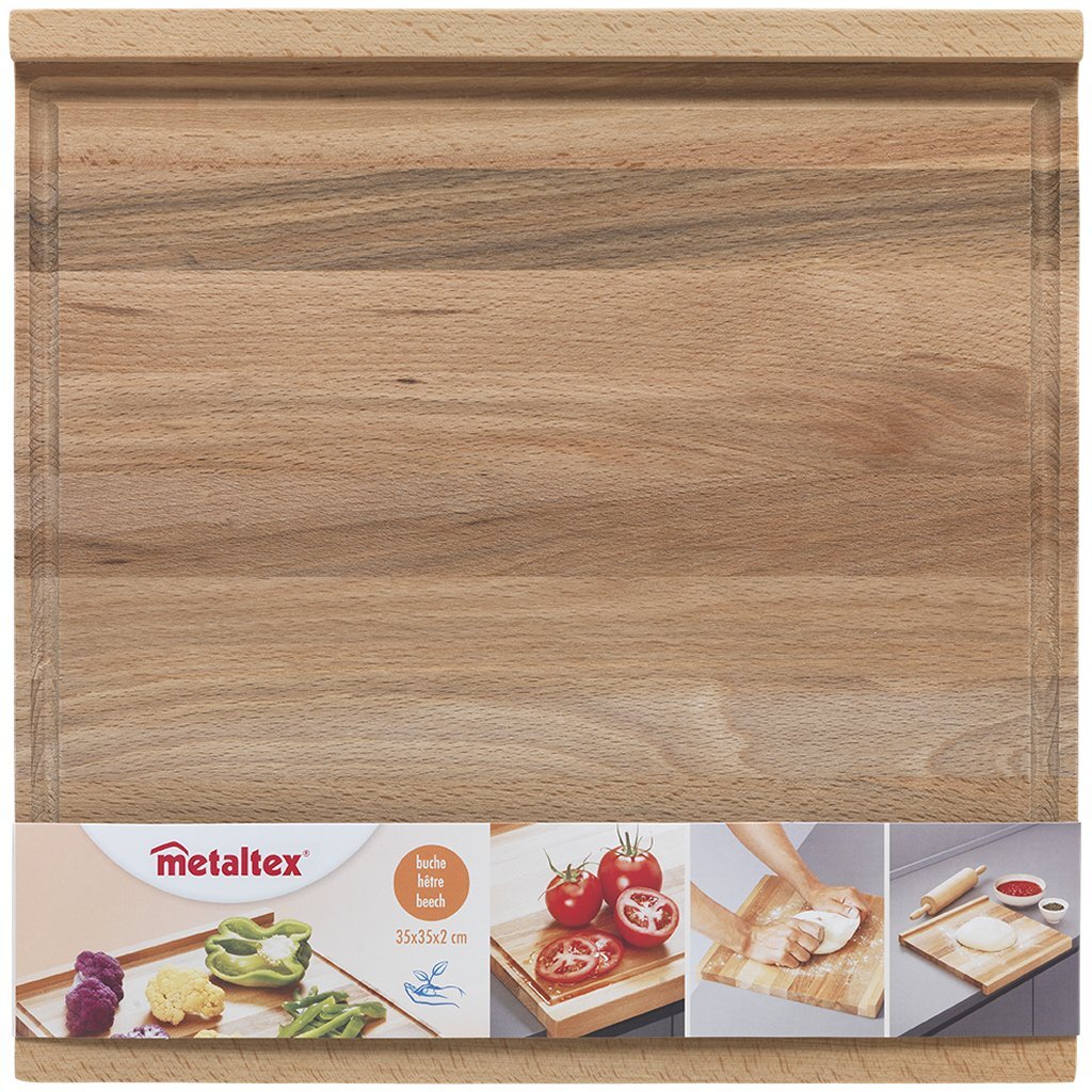 Metaltex\u0020Beukenhouten\u0020Plank\u002035x35x2\u0020cm\u0020