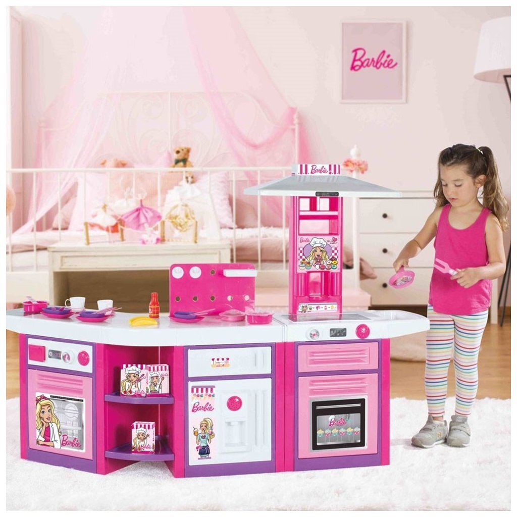 Dolu\u0020Barbie\u0020Speelkeuken\u0020\u002B\u0020Geluid\u0020Roze