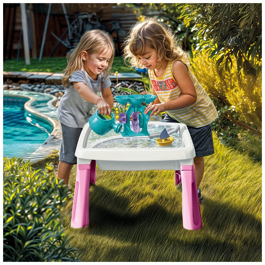 Dolu\u0020Zand\u002DWatertafel\u0020\u002B\u0020Accessoires\u0020Roze\u002FWit