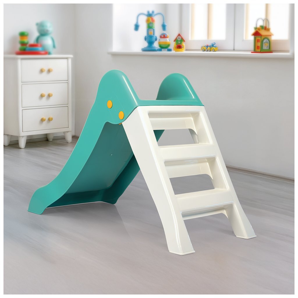 Dolu\u0020Glijbaan\u002070.5x117x48.5\u0020cm\u0020Wit\u002FGroen