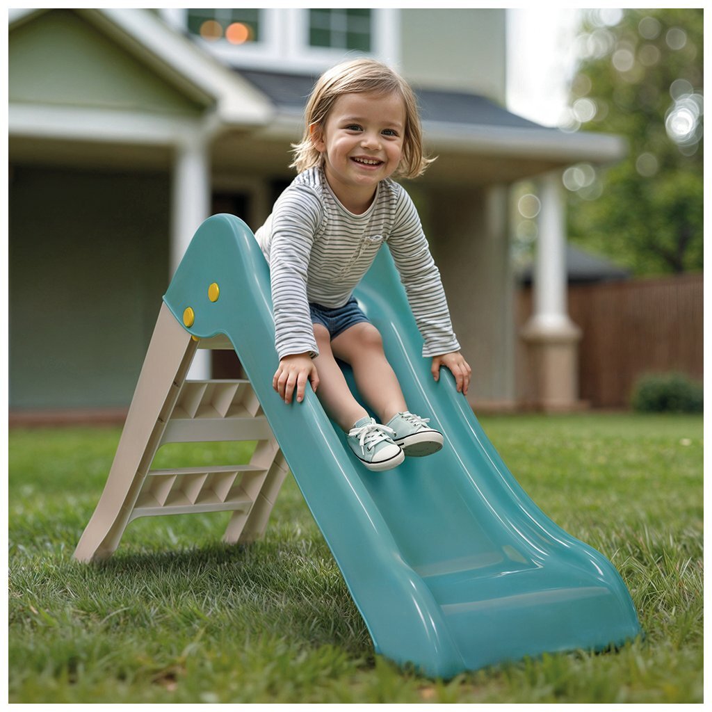 Dolu\u0020Glijbaan\u002070.5x117x48.5\u0020cm\u0020Wit\u002FGroen