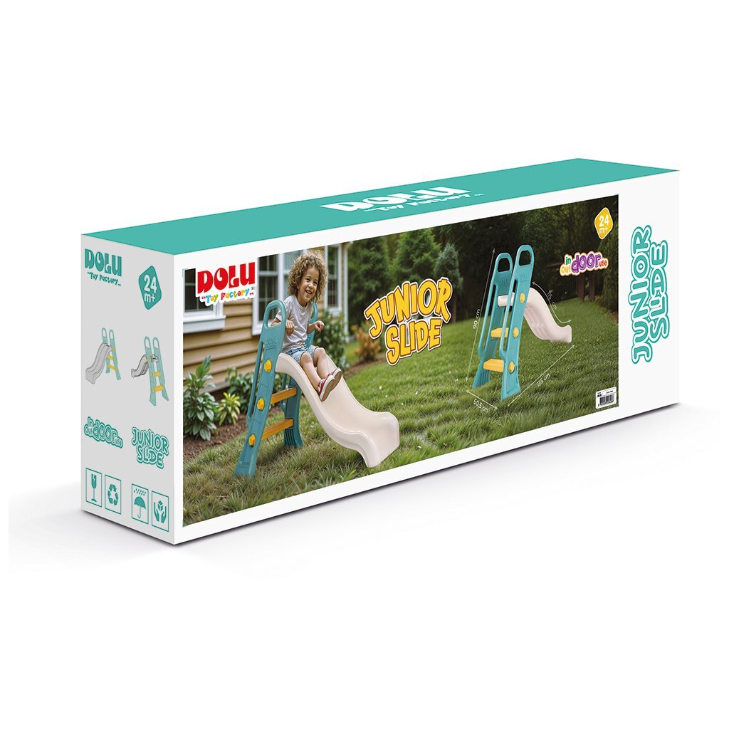 Dolu\u0020Glijbaan\u002060.5x135x90\u0020cm\u0020Wit\u002FGroen