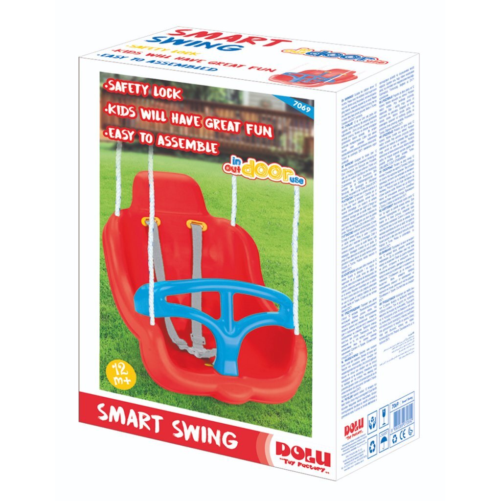 Dolu\u0020Schommelstoel\u0020Rood\u002FBlauw