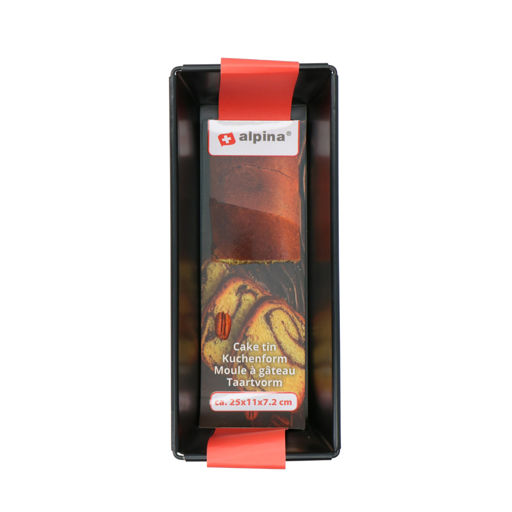 Alpina\u0020Cakevorm\u002025x11x7.2\u0020cm\u0020Zwart