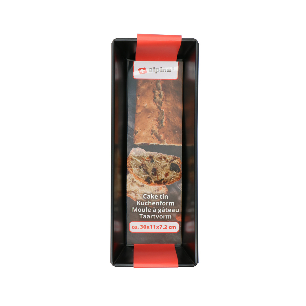 Alpina\u0020Cakevorm\u002030x11x7.2\u0020cm\u0020Zwart