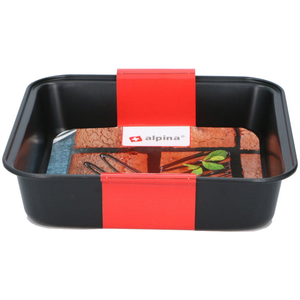 Alpina\u0020Bakvorm\u002023x22x5\u0020cm\u0020Zwart