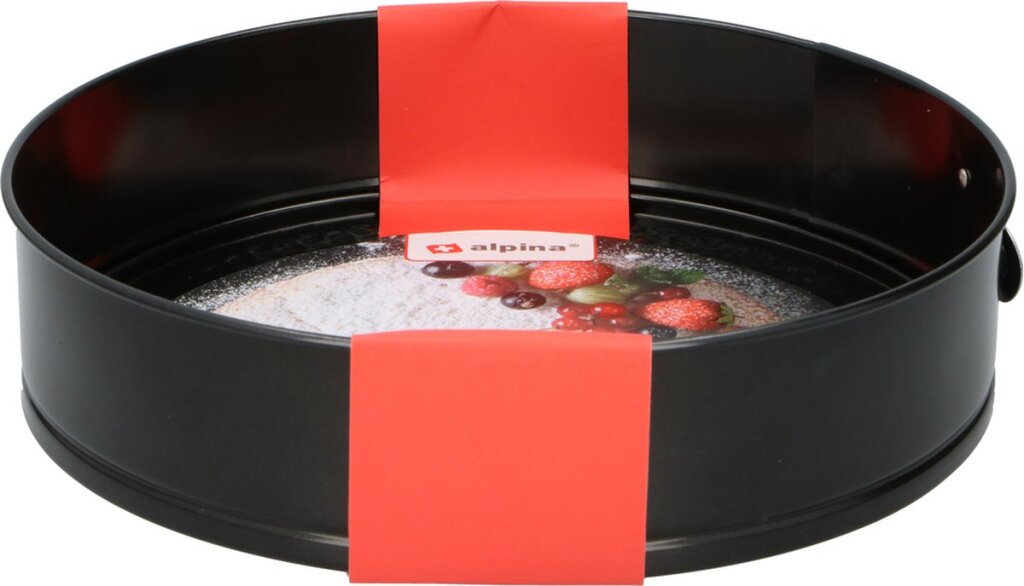 Alpina\u0020Springvorm\u0020Anti\u002DAanbaklaag\u0020Metaal\u002028x6,7cm\u0020Zwart