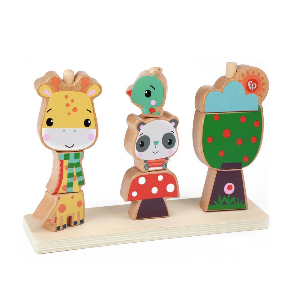 Fisher\u0020Price\u00203D\u0020Houten\u0020Stapelpuzzel\u00209\u0020Stukjes