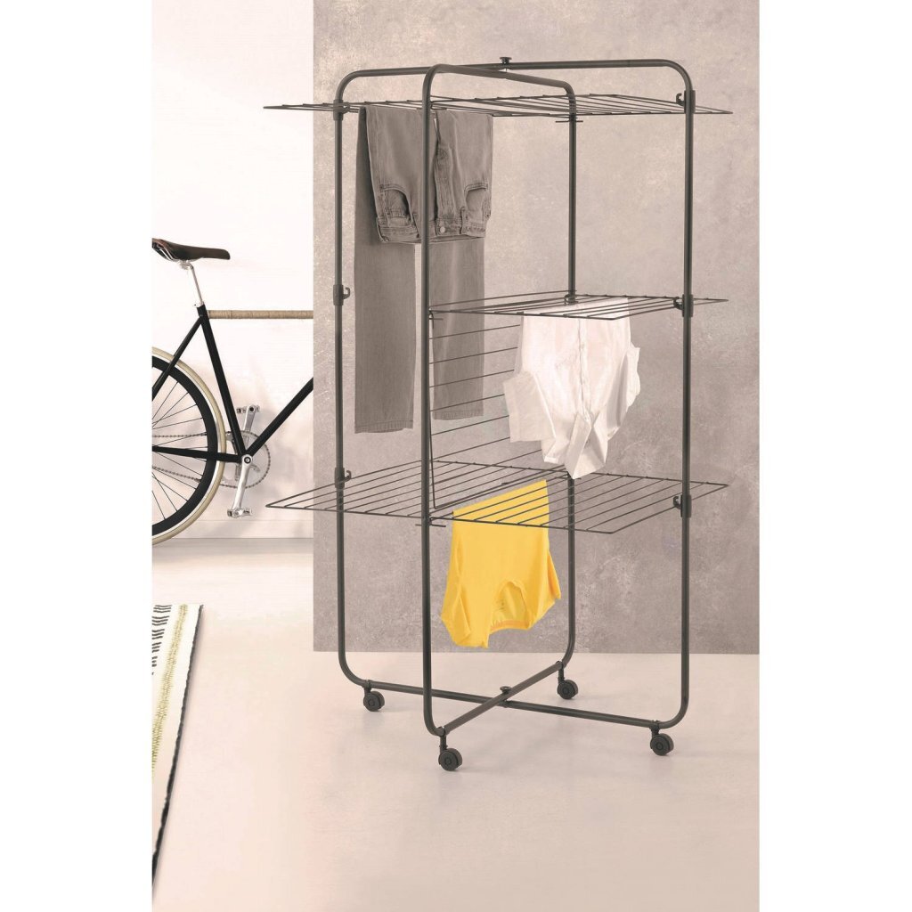 Metaltex\u0020Dijon\u0020Onyx\u0020Droogtoren\u002033\u0020m\u0020Drooglengte\u0020Zwart