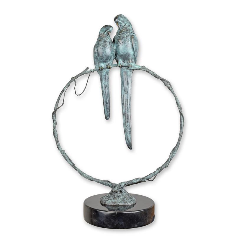 A\u0020BRONZE\u0020SCULPTURE\u0020OF\u0020A\u0020PAIR\u0020OF\u0020PARROTS\u0020ON\u0020A\u0020BRANCH