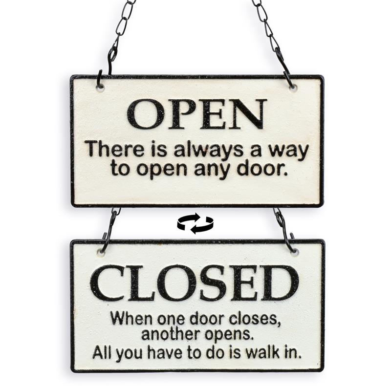 Gietijzeren\u0020tweezijdige\u0020\u0022open\u0020\u0026\u0020gesloten\u0022\u0020plaquette