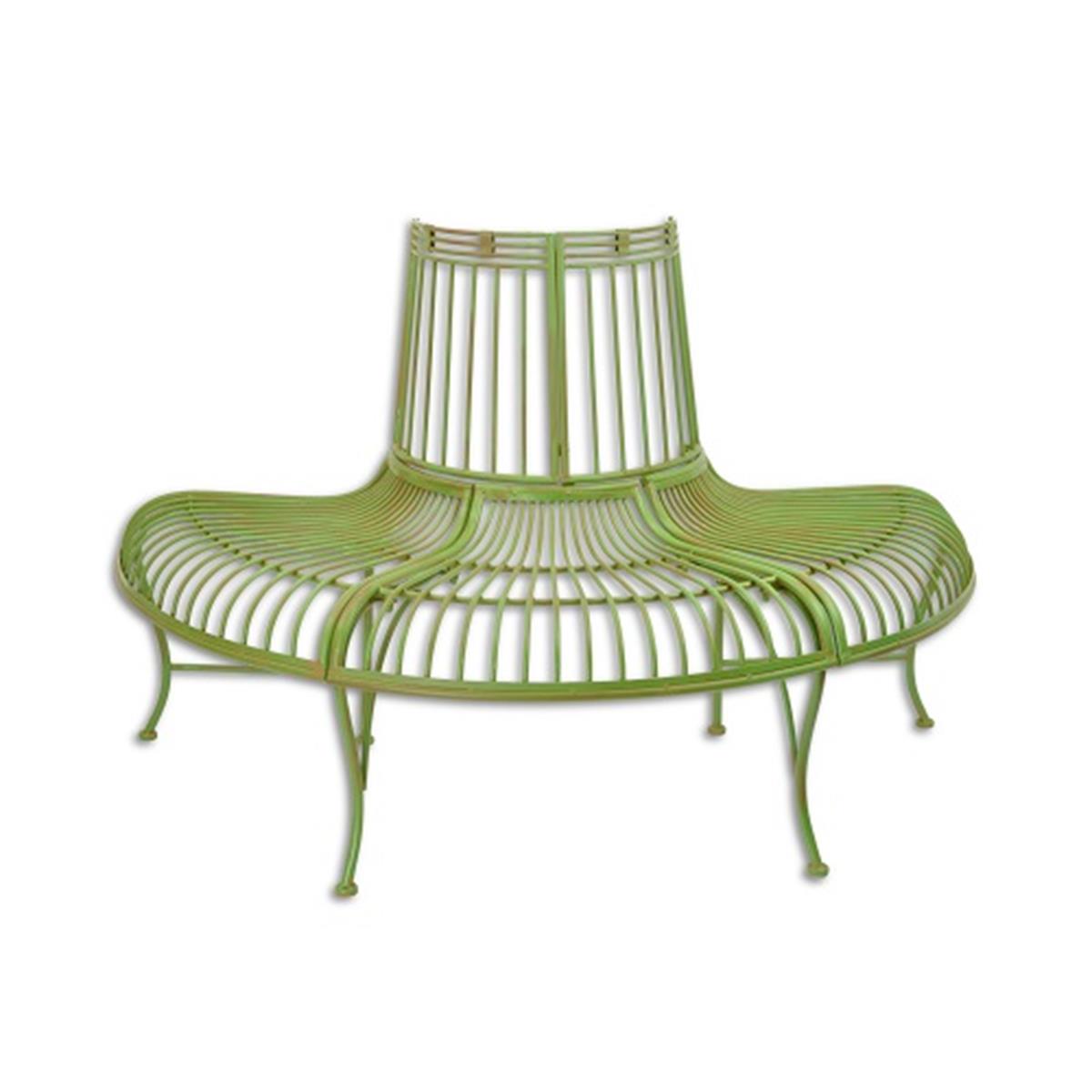 A\u0020GREEN\u0020DEMI\u0020ROUND\u0020IRON\u0020TREE\u0020BENCH