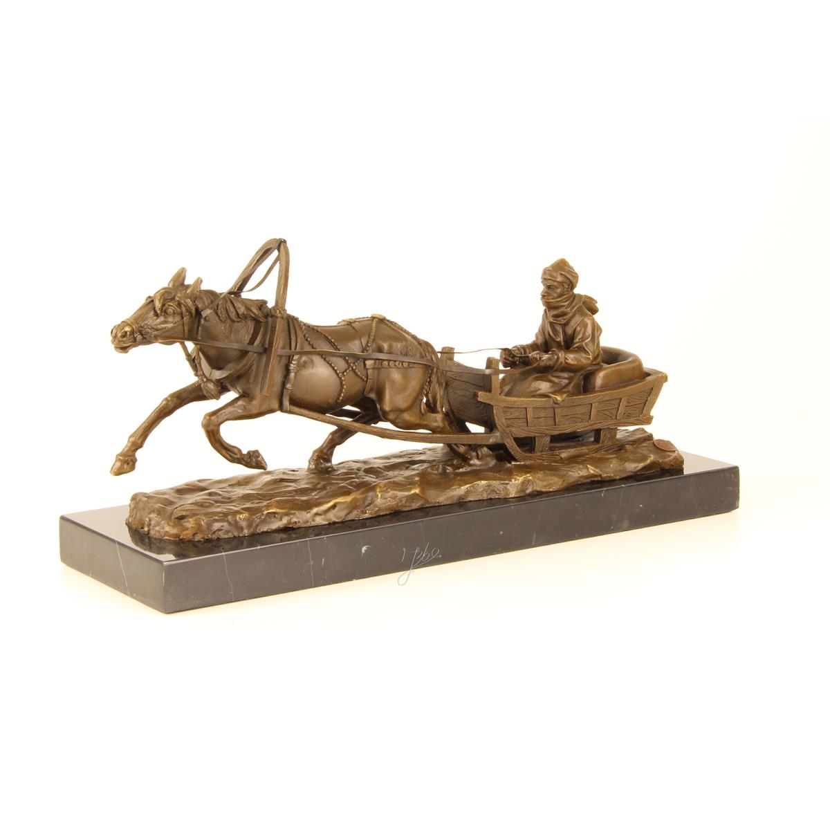 A\u0020BRONZE\u0020SCULPTURE\u0020OF\u0020A\u0020HORSE\u0020DRAWN\u0020SLEDGE