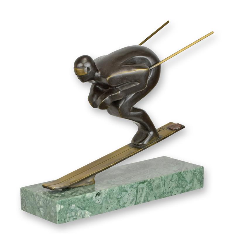 A\u0020BRONZE\u0020SCULPTURE\u0020OF\u0020A\u0020SKIER
