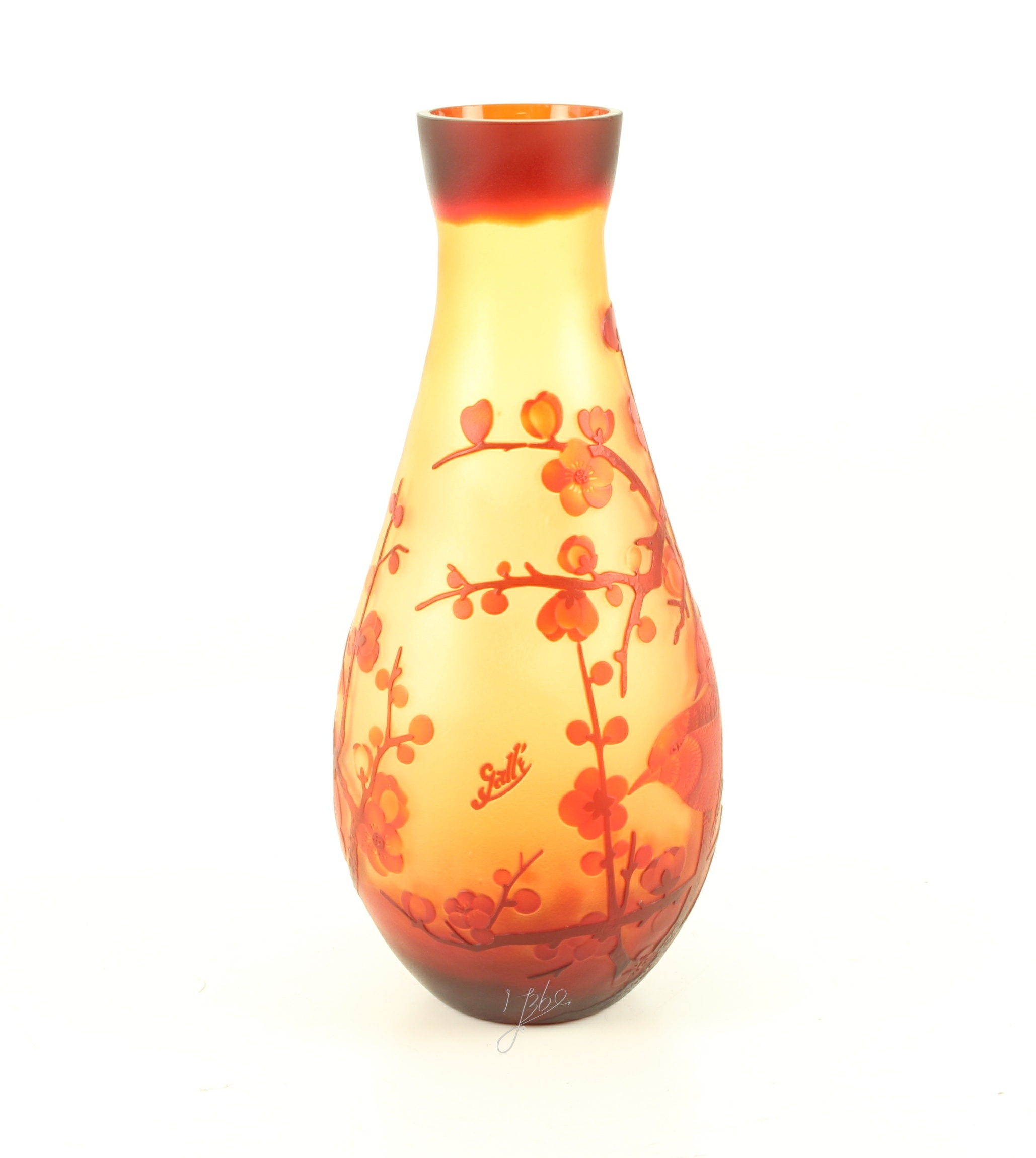 A\u0020CAMEO\u0020GLASS\u0020VASE\u0020\u0027CHERRY\u0020BLOSSOM\u0027