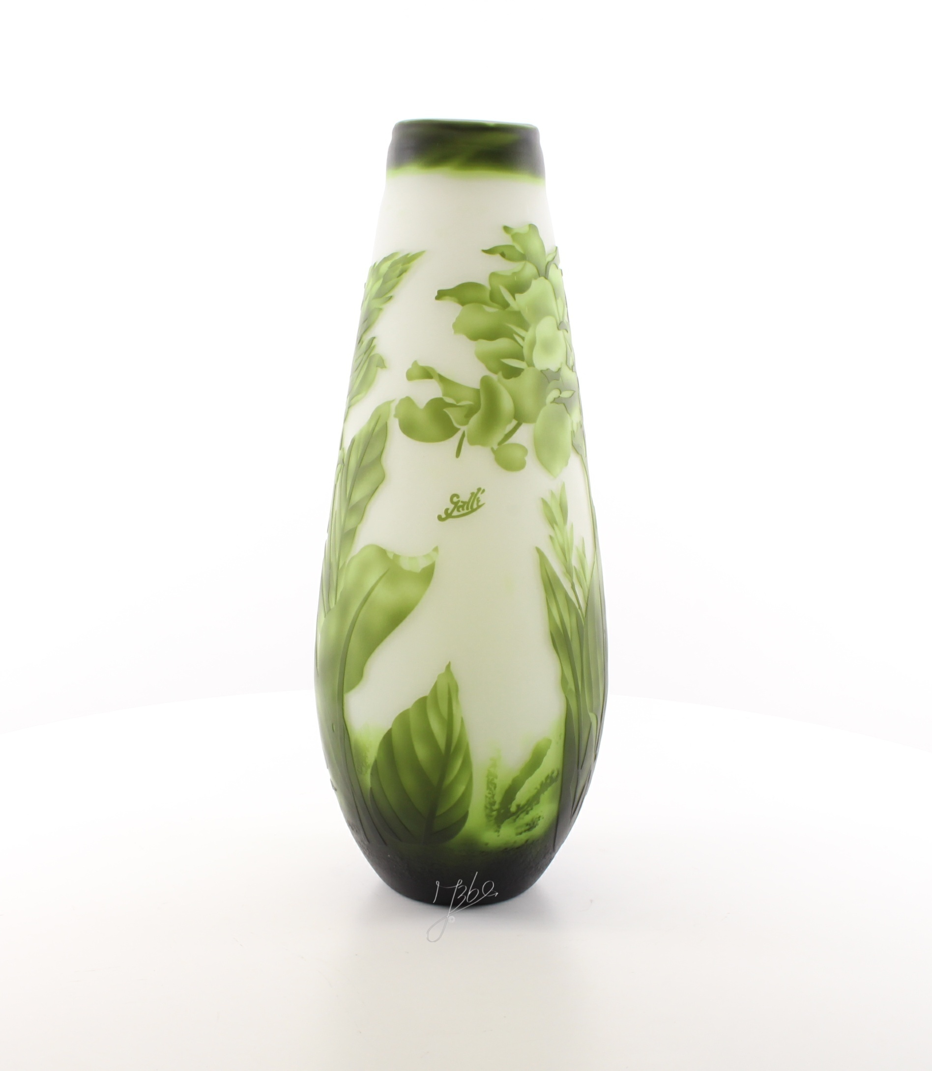 A\u0020CAMEO\u0020GLASS\u0020VASE\u0020\u0027GREEN\u0020FLOWERS\u0027