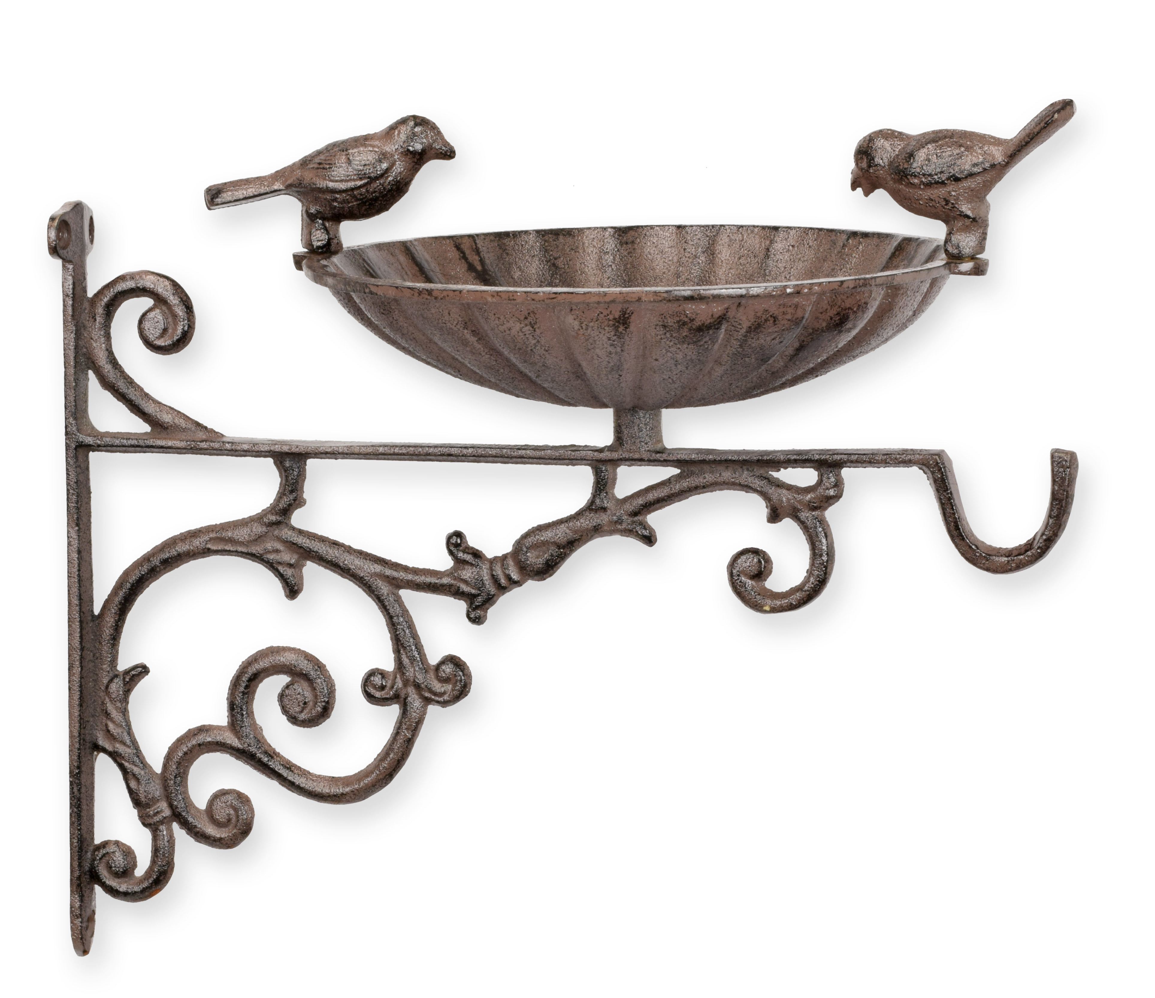 A\u0020CAST\u0020IRON\u0020WALL\u0020MOUNT\u0020BIRD\u0020BATH\u0020WITH\u0020HOOK