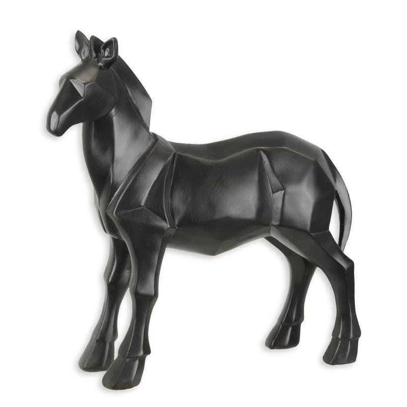 A\u0020RESIN\u0020POLYGONAL\u0020FIGURINE\u0020OF\u0020A\u0020HORSE,\u0020BLACK